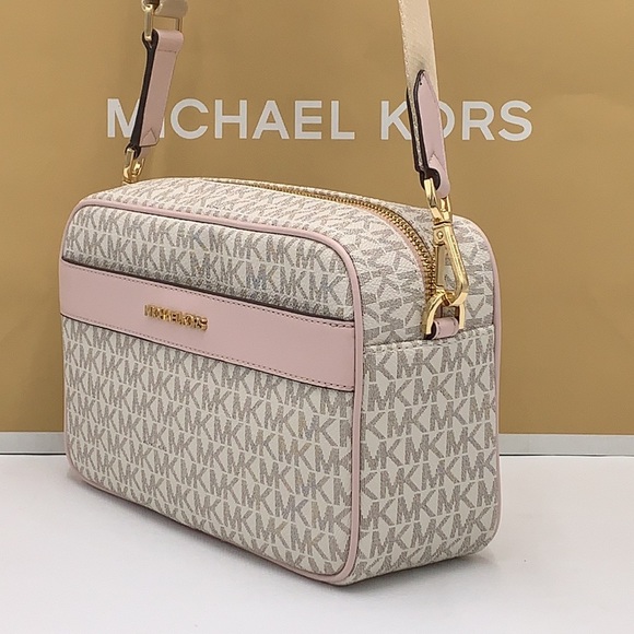 MICHAEL KORS KENLY LARGE POCKET XBODY POWDER BLUSH MULTI - Picture 12 of 16